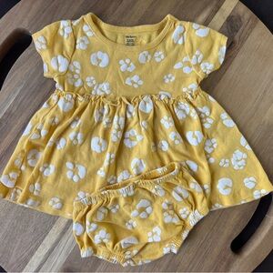 Gerber Yellow Animal Print Dress Set